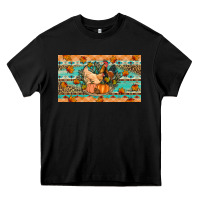 Black Fall coop animals pumpkin Heavy Core Tee - Artiststas