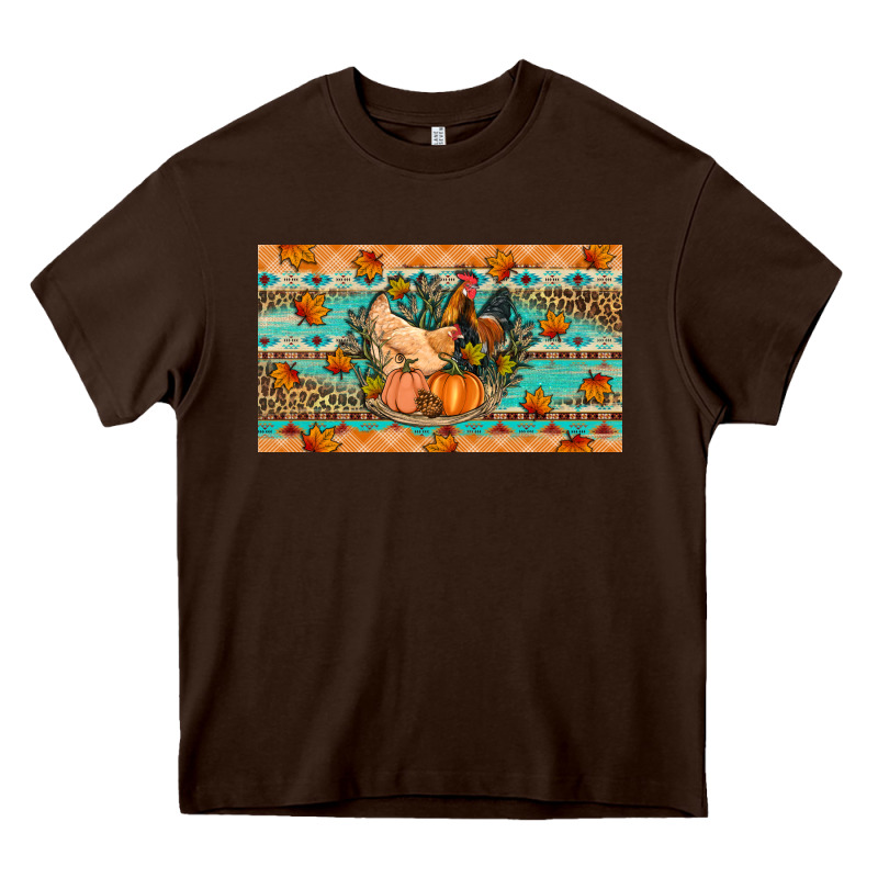 Fall Coop Animals Pumpkin Heavy Core Tee by Artiststas | Teevron