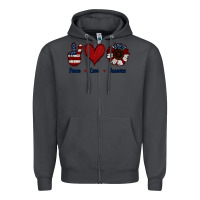 Smoke Peace Love America Zipper Hoodie - Jasminsmagicworld