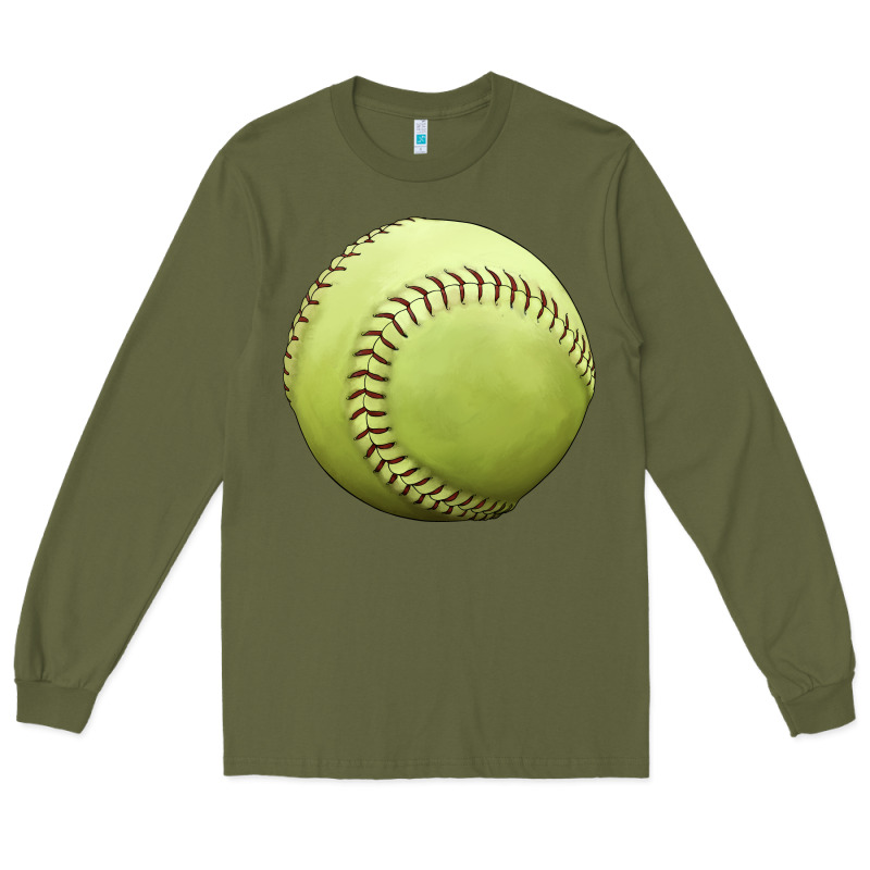 Softball Ball Long Sleeve Tee by JahusDesignShop | Teevron