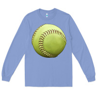Colony Blue softball ball Long Sleeve Tee - JahusDesignShop