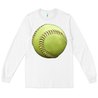 White softball ball Long Sleeve Tee - JahusDesignShop