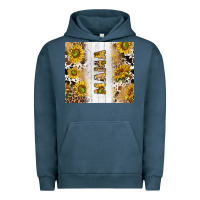 Pigment Midnight Navy western mother's day mama with cowhide and sunflowers tumbler tbs Urban Hoodie - TumblerDesignByShophia