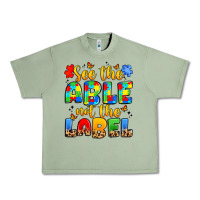 Oil Green see the able not the label Urban Heavy Tee - JahusDesignShop