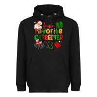 Black santas favorite caregiver Heavyweight Hoodie - MaliasSmallBusiness