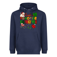 Navy santas favorite caregiver Heavyweight Hoodie - MaliasSmallBusiness
