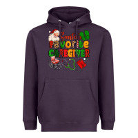 Plum santas favorite caregiver Heavyweight Hoodie - MaliasSmallBusiness