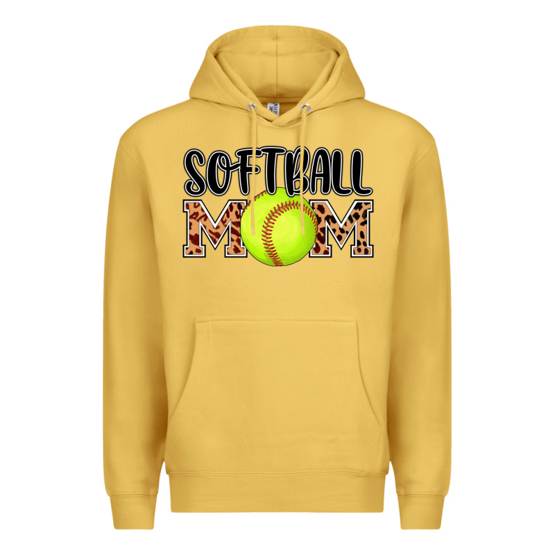 Softball Mom Premium Hoodie by AdoDesignShop | Teevron