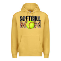 Antique Gold softball mom Premium Hoodie - AdoDesignShop