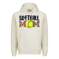 Oatmeal Heather softball mom Premium Hoodie - AdoDesignShop