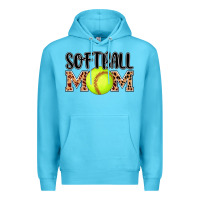 Ocean Blue softball mom Premium Hoodie - AdoDesignShop