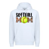 White softball mom Premium Hoodie - AdoDesignShop