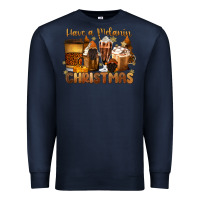 Navy have a melanin christmas coffee cups Premium Sweatshirt - MaliasSmallBusiness