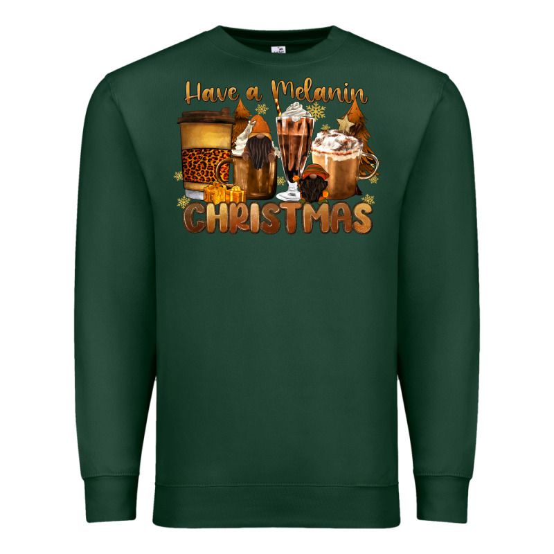Have A Melanin Christmas Coffee Cups Premium Sweatshirt by MaliasSmallBusiness | Teevron