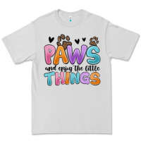 Dove Grey paws and enjoy the little things Premium Tee - MaliasSmallBusiness
