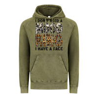 Vintage Olive i dont need a mood ring i have a face Vintage Hoodie - CowhideDigitalArt