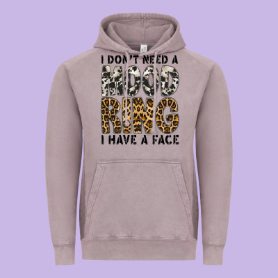 I Dont Need A Mood Ring I Have A Face Vintage Hoodie Designed By Cowhidedigitalart