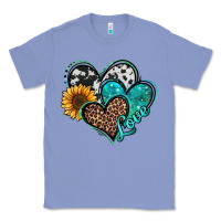 Colony Blue turquoise sunflower hearts Classic Tee - Jasminsmagicworld