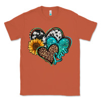 Copper turquoise sunflower hearts Classic Tee - Jasminsmagicworld