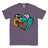 Lavender turquoise sunflower hearts Classic Tee - Jasminsmagicworld