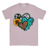 Lilac turquoise sunflower hearts Classic Tee - Jasminsmagicworld