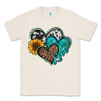 Natural turquoise sunflower hearts Classic Tee - Jasminsmagicworld
