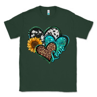 Sports Green turquoise sunflower hearts Classic Tee - Jasminsmagicworld