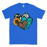 True Royal turquoise sunflower hearts Classic Tee - Jasminsmagicworld
