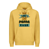 Antique Gold world's best poppa ever Premium Hoodie - Jasminsmagicworld