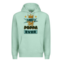 Seafoam world's best poppa ever Premium Hoodie - Jasminsmagicworld