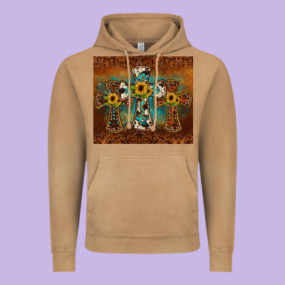 Cross Tumbler Vintage Hoodie Designed By Jahusdesignshop