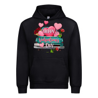 Black Happy Valentine's day turquoise truck Urban Hoodie - HowdyJamesFarm