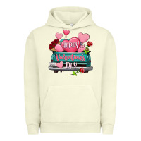 Pigment Pistachio Happy Valentine's day turquoise truck Urban Hoodie - HowdyJamesFarm