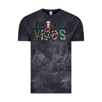 Cloud Black tired mom vibes Vintage Tee - CowhideDigitalArt
