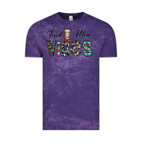 Cloud Purple tired mom vibes Vintage Tee - CowhideDigitalArt