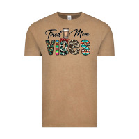Vintage Coffee tired mom vibes Vintage Tee - CowhideDigitalArt