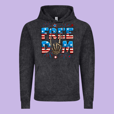 Freedom Rock Hand Vintage Hoodie Designed By Neo Western