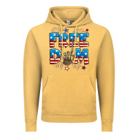 Vintage Mustard Freedom rock hand Vintage Hoodie - Neo Western