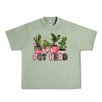 Oil Green pot head plants Urban Heavy Tee - JahusDesignShop