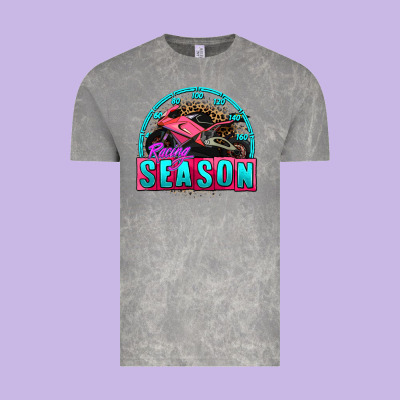 Racing Season Motorcycle Vintage Tee Designed By Adodesignshop