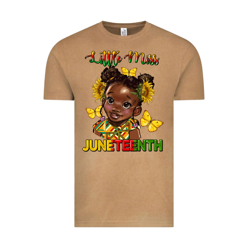 Little Miss Juneteenth Vintage Tee by HRA Design Shop | Teevron