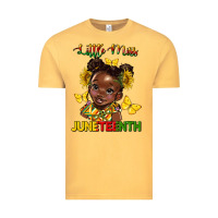 Vintage Mustard little miss juneteenth Vintage Tee - HRA Design Shop