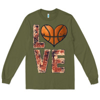 Army Green basketball love Long Sleeve Tee - JahusDesignShop