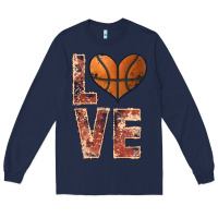 Navy basketball love Long Sleeve Tee - JahusDesignShop