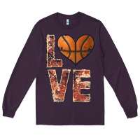Plum basketball love Long Sleeve Tee - JahusDesignShop