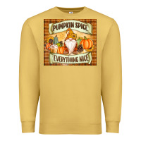 Antique Gold Pumpkin Spice Everything Nice Gnome Premium Sweatshirt - MaliasSmallBusiness