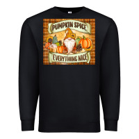 Black Pumpkin Spice Everything Nice Gnome Premium Sweatshirt - MaliasSmallBusiness