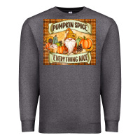 Charcoal Heather Pumpkin Spice Everything Nice Gnome Premium Sweatshirt - MaliasSmallBusiness