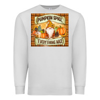 Dove Grey Pumpkin Spice Everything Nice Gnome Premium Sweatshirt - MaliasSmallBusiness