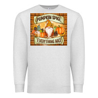 Oatmeal Heather Pumpkin Spice Everything Nice Gnome Premium Sweatshirt - MaliasSmallBusiness